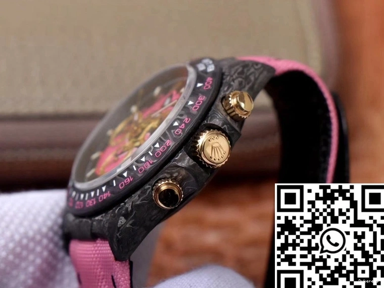 Fiber Rolex Dial Chronograph Cosmos Daytona Carbon Dragon Edition Pink Exploded 0519
